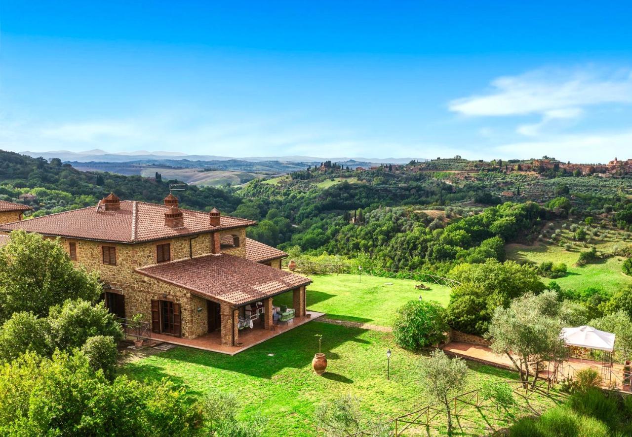 Casa Ora D'Oro - Panoramic Views / Pool / Private Garden Villa Trequanda Bagian luar foto