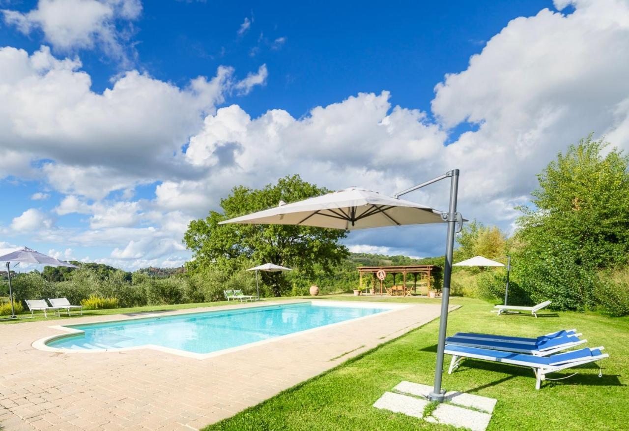 Casa Ora D'Oro - Panoramic Views / Pool / Private Garden Villa Trequanda Bagian luar foto
