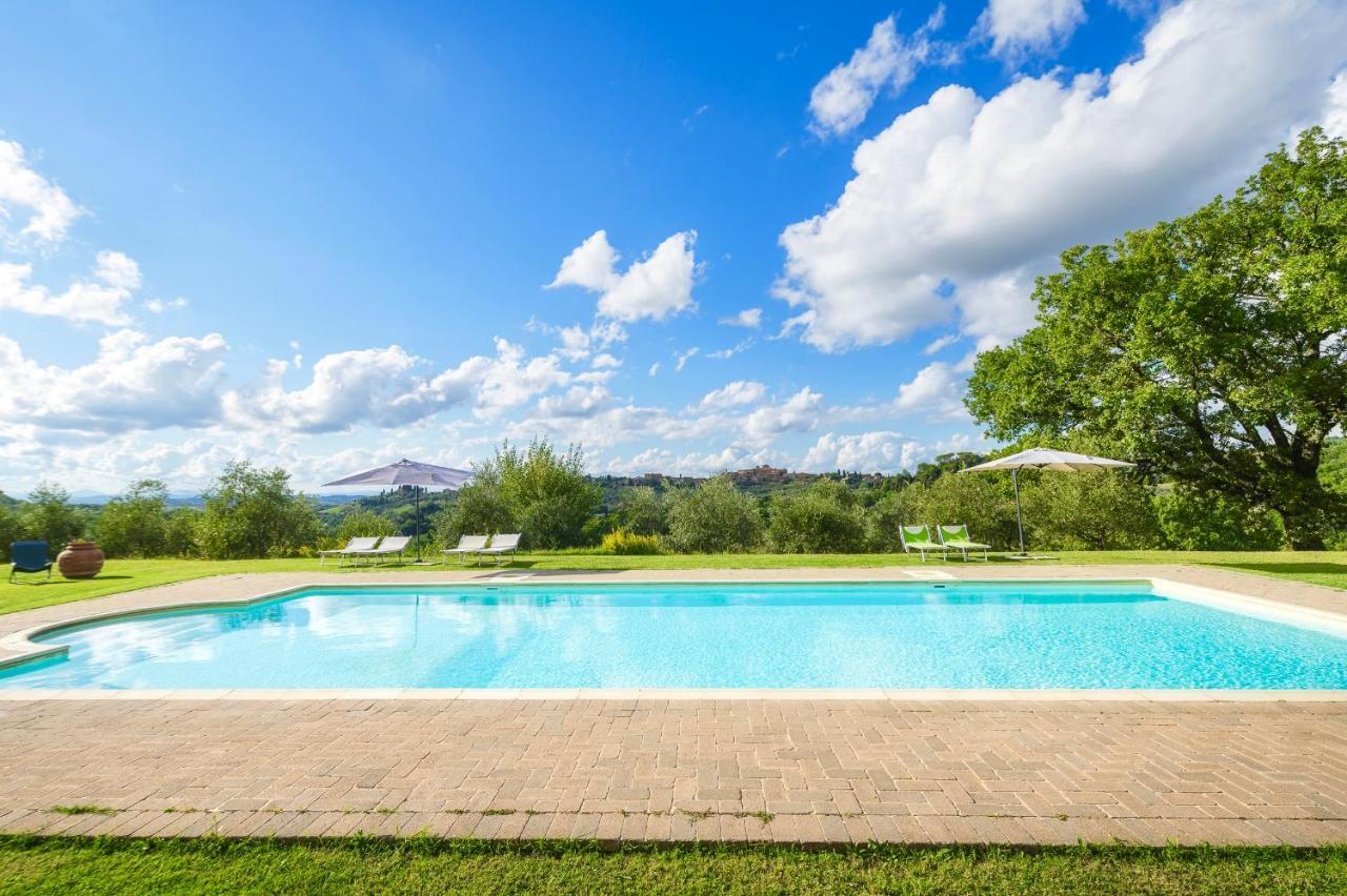 Casa Ora D'Oro - Panoramic Views / Pool / Private Garden Villa Trequanda Bagian luar foto
